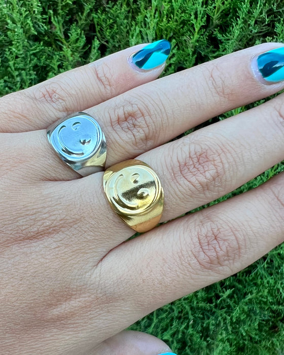 Anillo Sello Smiley